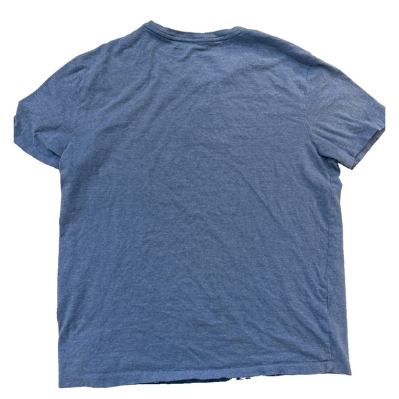 Ralph Lauren Polo Shirt Mens Large Blue Red Pony Classic Crewneck Tee Casual - Picture 6 of 6